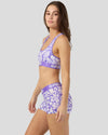 【SALE 50%OFF】<br>FLORAL PURP<br>SPORTS BRA