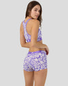 【SALE 50%OFF】<br>FLORAL PURP<br>SPORTS BRA