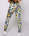 【SALE 50%OFF】<br>TIE DYE SUNFLOWER MIX<br>LEGGING