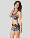 【SALE 50%OFF】<br>PAISLEY LUX BLACK<br>SPORTS BRA