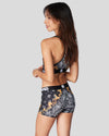 【SALE 50%OFF】<br>PAISLEY LUX BLACK<br>SPORTS BRA